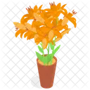 Planta Decorativa En Maceta Icono