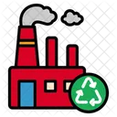 Planta Reciclaje Industria Icono