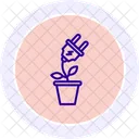 Planta de enchufe  Icono