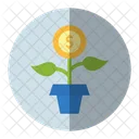 Investimento Investimento Planta De Dinheiro Icon