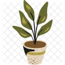 Planta En Maceta Cafeteria Cafeteria Icono