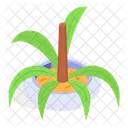 Planta Decorativa En Maceta Icono