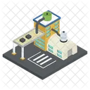 Planta industrial  Icono