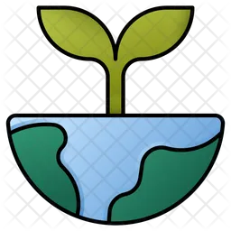 Planta de tierra  Icono