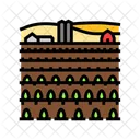 Plantage Bauernhof Landwirtschaft Symbol