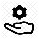 Cog Main Parametres Icône