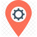 Rouage GPS Broche De Localisation Icône