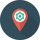 Cog Gps Localisationpin Icône