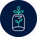 Plante Dans Un Bocal En Verre Plante Verre Ícone