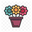 Planted Flower Flower Nature Icon