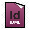 Plantilla Indesign Adobe Icono