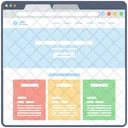 Blog Web Estructura Alambrica Web Diseno Web Icono