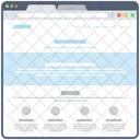 Blog Web Estructura Alambrica Web Diseno Web Icono