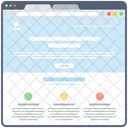 Blog Web Estructura Alambrica Web Diseno Web Icono