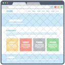Blog Web Estructura Alambrica Web Diseno Web Icono