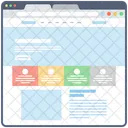 Blog Web Estructura Alambrica Web Diseno Web Icono