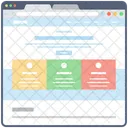 Blog Web Estructura Alambrica Web Diseno Web Icono