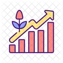 Plants Growth Level Increase Plant Growth Icon