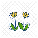 Flores de plántula  Icono