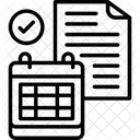 Terminplanung Kalendersymbol Zeitmanagement Symbol