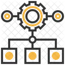 Planung Strategie Flussdiagramm Symbol