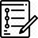 Planung Bericht Notizen Icon