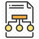 Dateiplan Planungsdatei Flussdiagramm Symbol