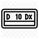 Plaque Dimmatriculation Prison Metal Icône