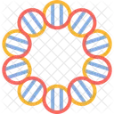 플라스미드 DNA 생물학 아이콘