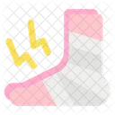 Plastered Foot Foot Fracture Icon