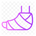Plastered Foot Icon