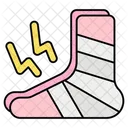 Plastered Foot Foot Fracture アイコン