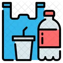Plastic Bottle Glass Icon