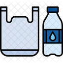 Plastic Bottle Floating Icon