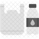 Plastic Bottle Floating Icon