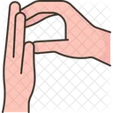 Plastic Hand Signal Icon
