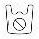 Plastic Bag Block  Icon
