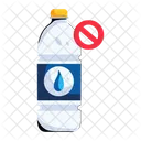 Plastic Ban Plastic Bottle No Plastic Icon