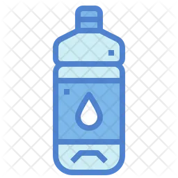 Plastic Bottle Icon - Download in Colored Outline Style