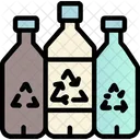 Plastic Bottles Recyclable Hazardous Climate アイコン