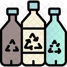 Plastic bottles recyclable  Icon