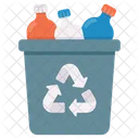Plastic Recycling Trash Icon