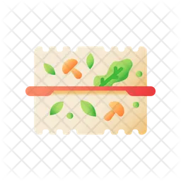Plastic Box With Vegetables  Icon