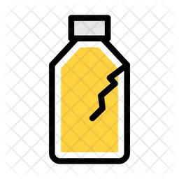 Plastic Broken Bottle  Icon