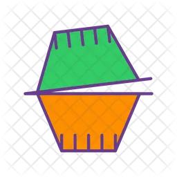 Plastic Food Container  Icon