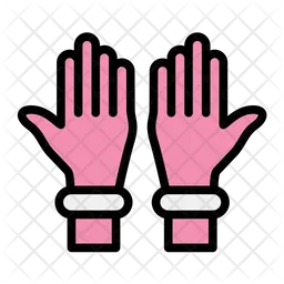 Plastic gloves  Icon