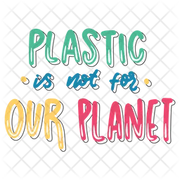 Plastic is not for our planet  Icon