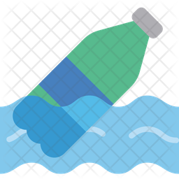 Plastic pollution Icon