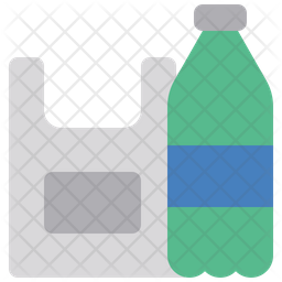 Plastic pollution Icon