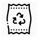 Plastic recycling bag  Icon